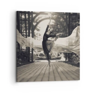 Quadro em tela - A dança do espírito do jardim - 70x70 cm