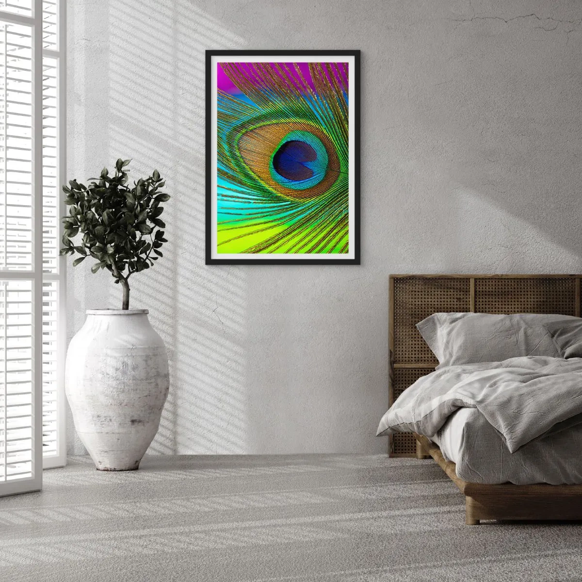 Pôster com moldura preta - Olho no olho - 40x50 cm