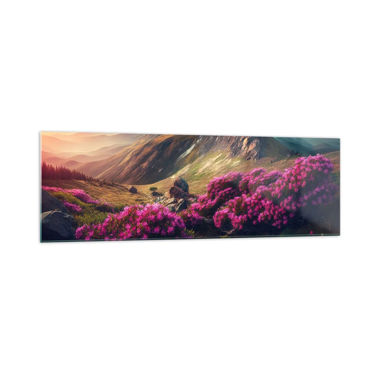 Quadro em vidro - Verão nas montanhas - 160x50 cm