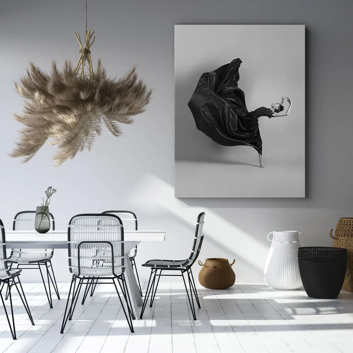 Quadro em tela - Com as asas da música - 50x70 cm