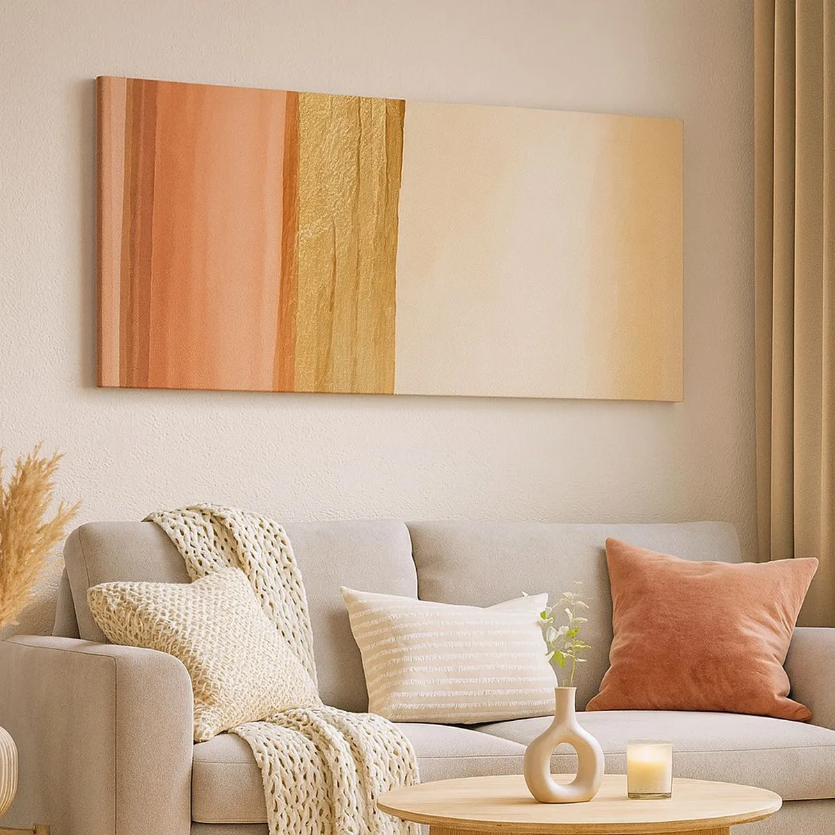 Quadro em tela - Composição vertical - 100x40 cm