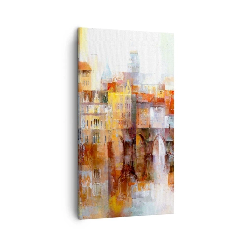 Quadro em tela - Debaixo da ponte também é bonito - 45x80 cm