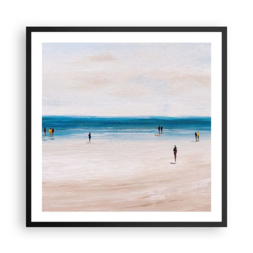 Pôster com moldura preta - Uma necessidade natural - 60x60 cm