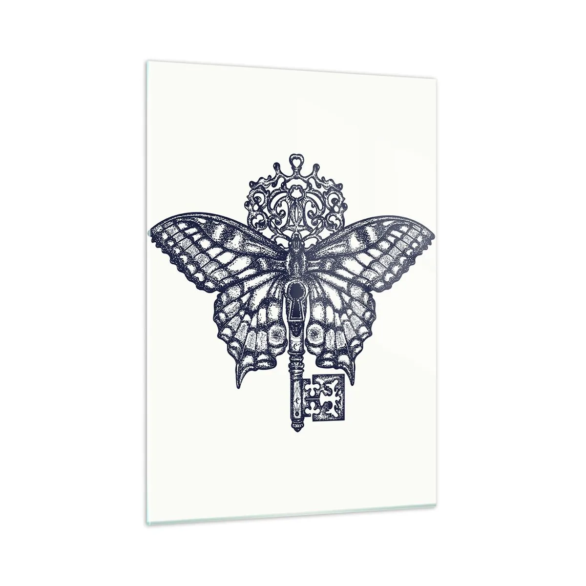 Quadro em vidro - Todos os mistérios do coração - 50x70 cm