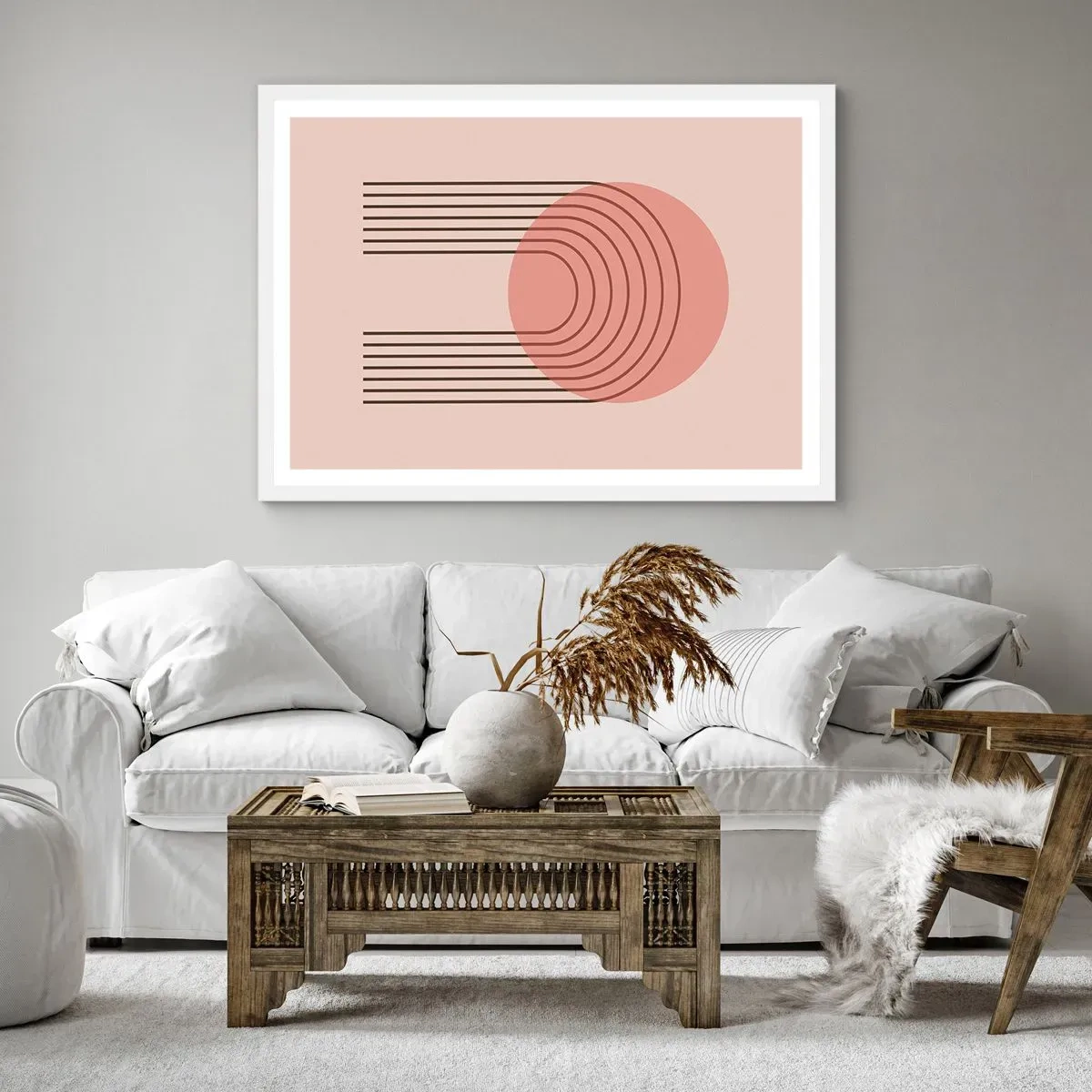 Pôster em moldura branca - Atração irresistível - 70x50 cm