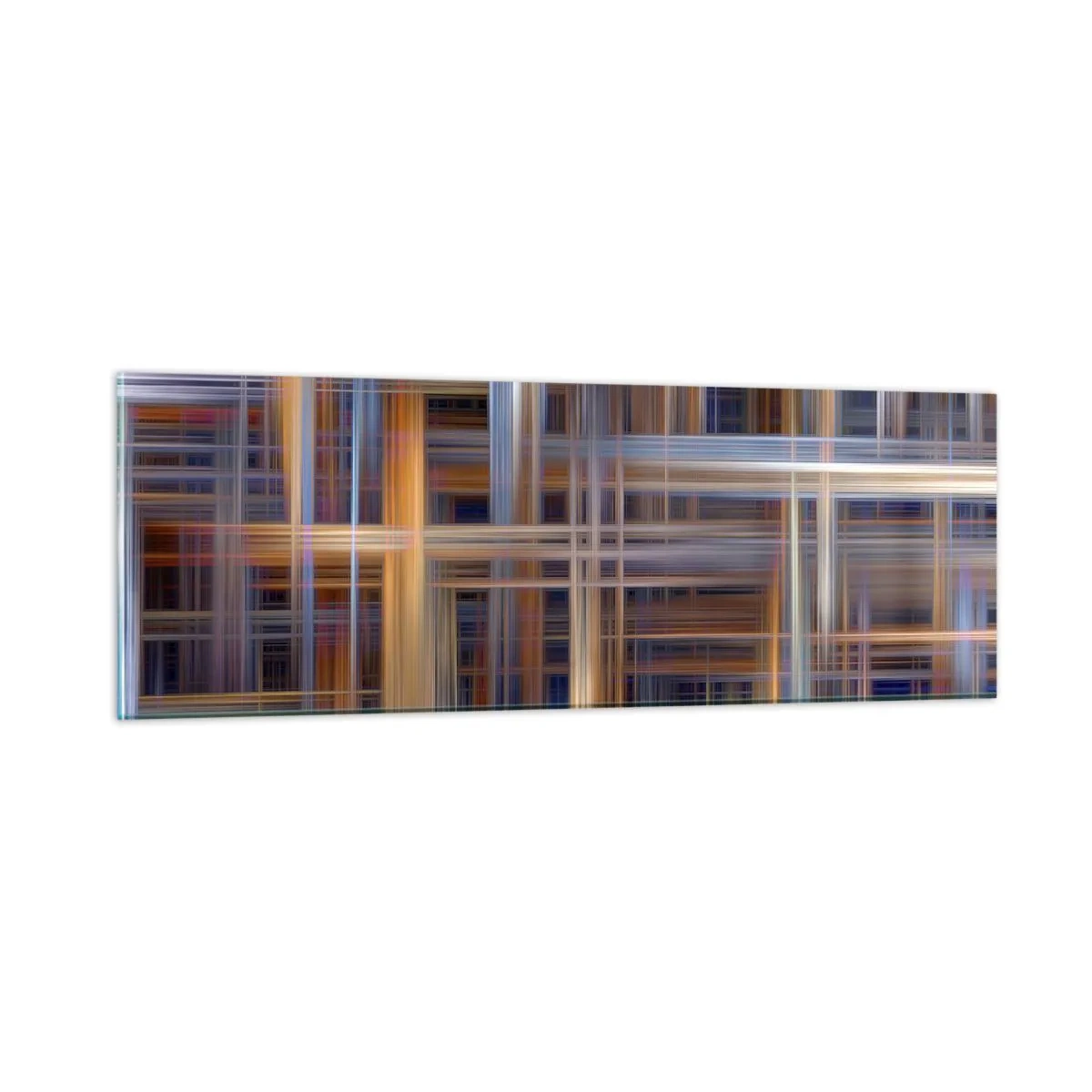 Quadro em vidro - Tecido de luz - 90x30 cm