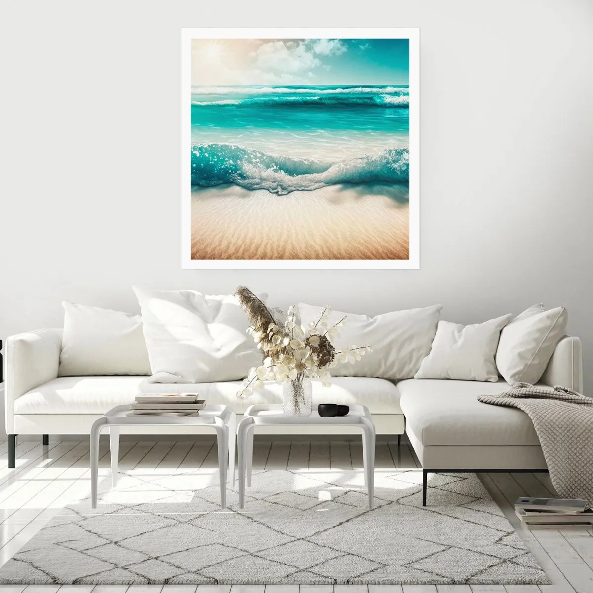 Pôster - A paz do oceano - 60x60 cm