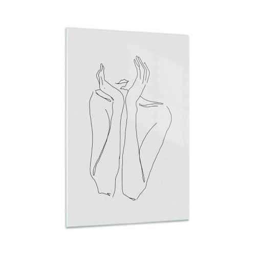 Quadro em vidro - Com o que sonham as meninas - 70x100 cm