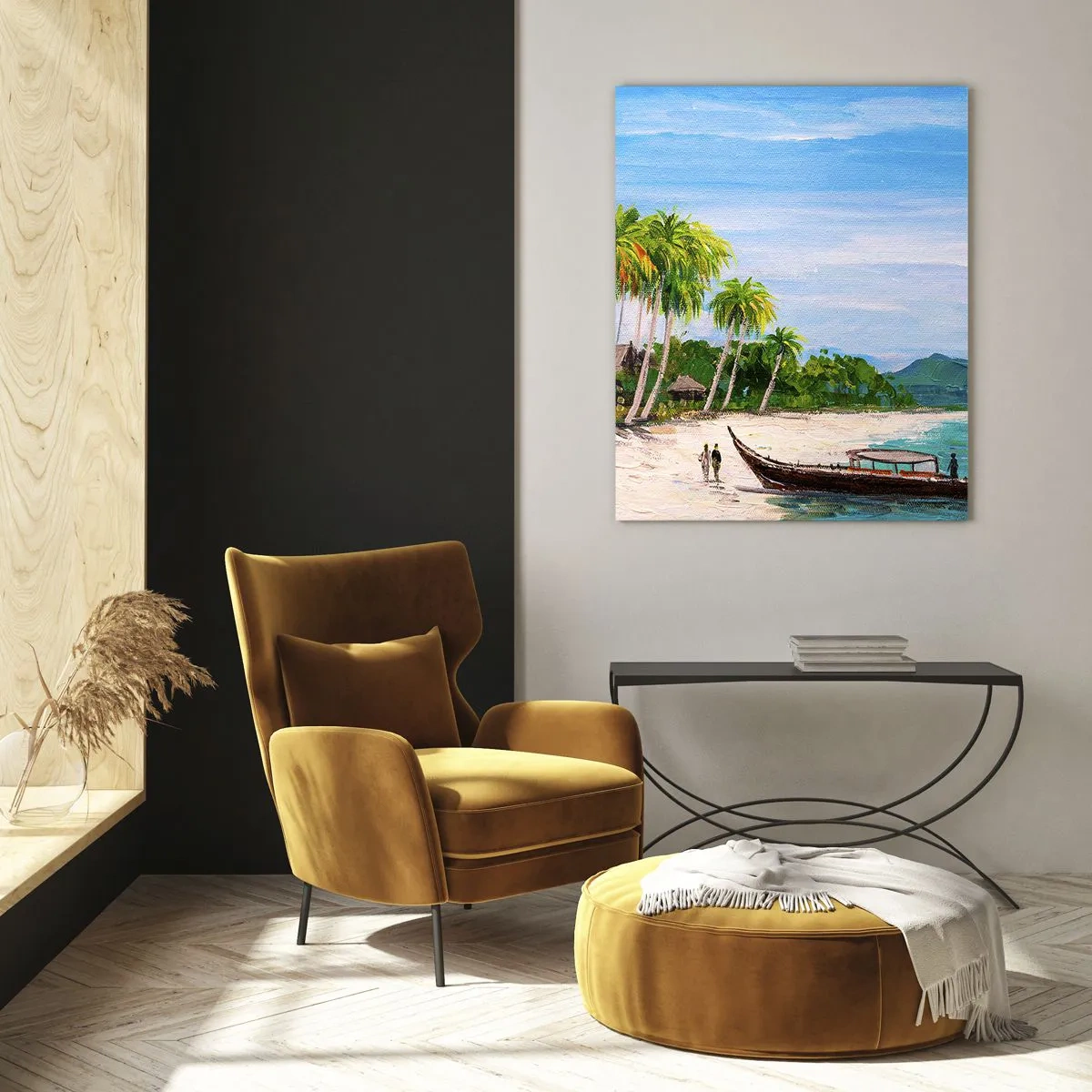 Quadro em vidro - Um sonho exótico - 50x70 cm