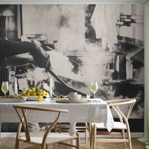 Papel de Parede Premium Sand - Alquimia de sabores - Cozinha, Gastronomia, Restaurante - 100x70 cm
