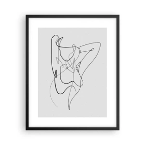 Pôster com moldura preta - Que tipo de pessoa é realmente... - 40x50 cm