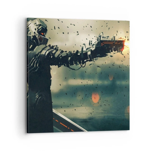 Quadro em tela - Arma letal - seu próprio Exterminador do Futuro - 70x70 cm