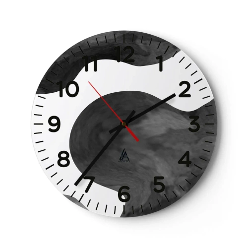 Relógio de parede - Relógio em vidro - Via Láctea - 40x40 cm