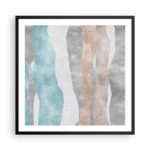 Pôster com moldura preta - Um estudo de proximidade - 60x60 cm