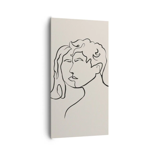 Quadro em tela - E fornou-se a união - 65x120 cm