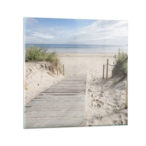 Quadro em vidro - Pelo horizonte - 60x60 cm
