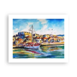 Pôster - Tarde de arco-íris - 50x40 cm