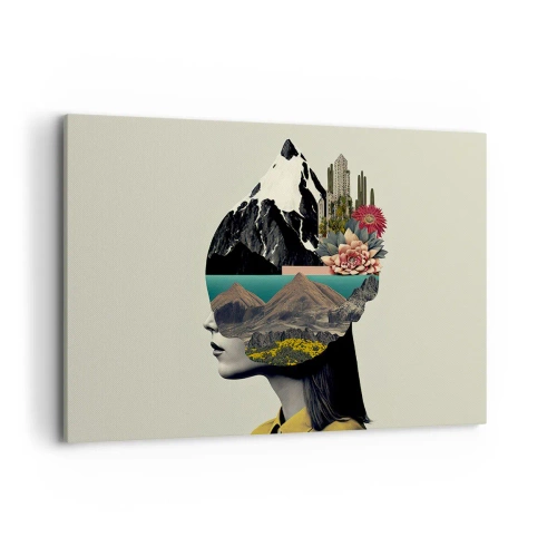 Quadro em tela - Mulher – sempre um mistério - 120x80 cm