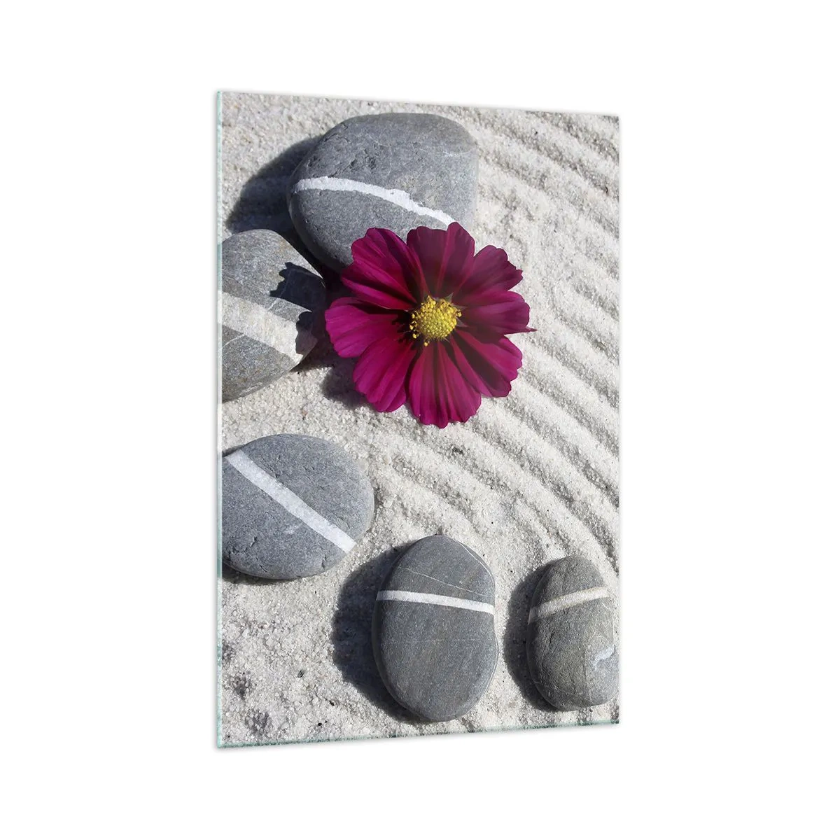 Quadro em vidro - Energia e paz do círculo mágico da natureza - 70x100 cm