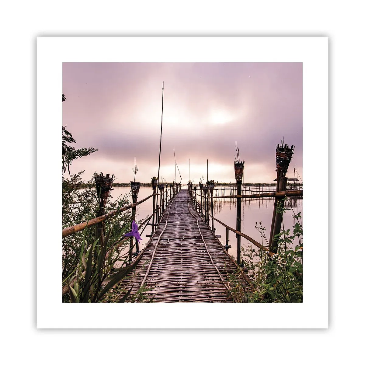 Pôster - Paz e tranquilidade da Ásia - 40x40 cm