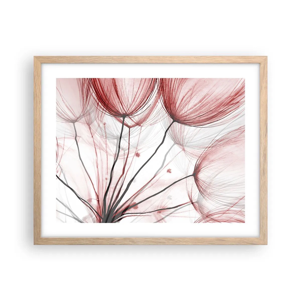 Pôster com moldura de carvalho claro - Antes da partida - 50x40 cm