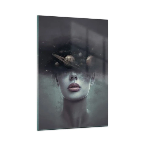 Quadro em vidro - E os planetas estão a enlouquecer... - 80x120 cm