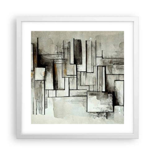 Pôster em moldura branca - O poder da simplicidade - 40x40 cm