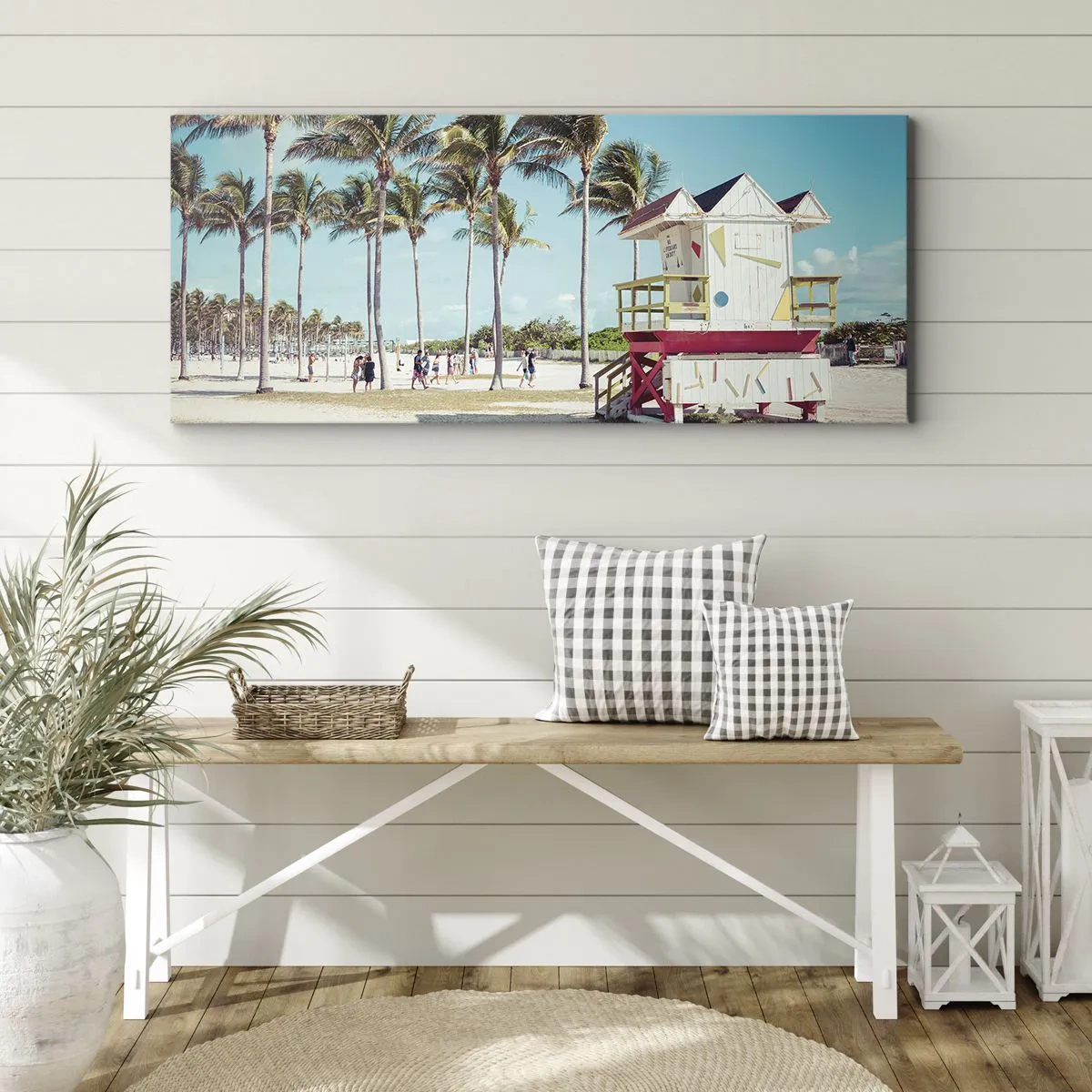 Quadro em tela - Um belo dia pela frente - 100x40 cm