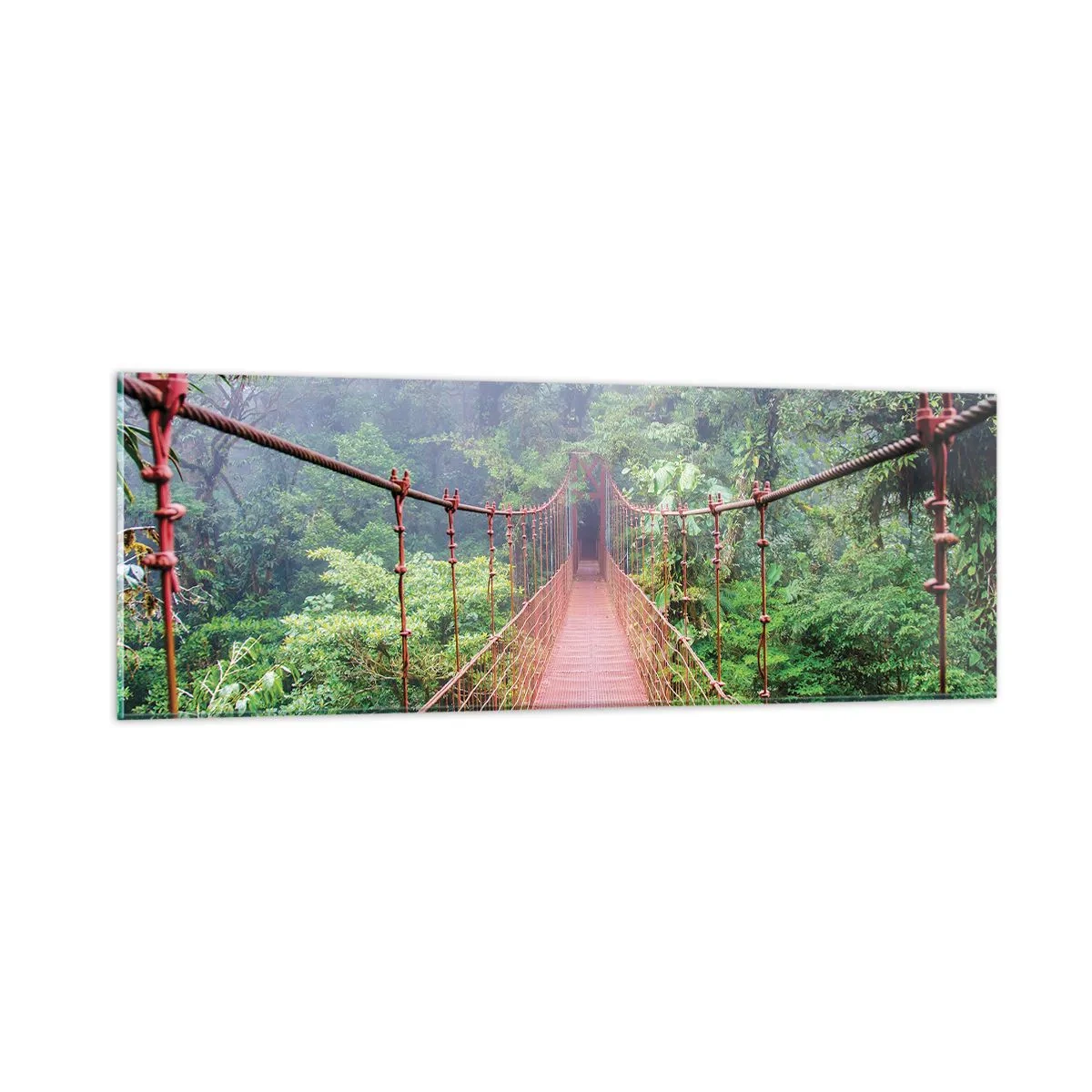 Quadro em vidro - Suspenso acima das copas - 90x30 cm