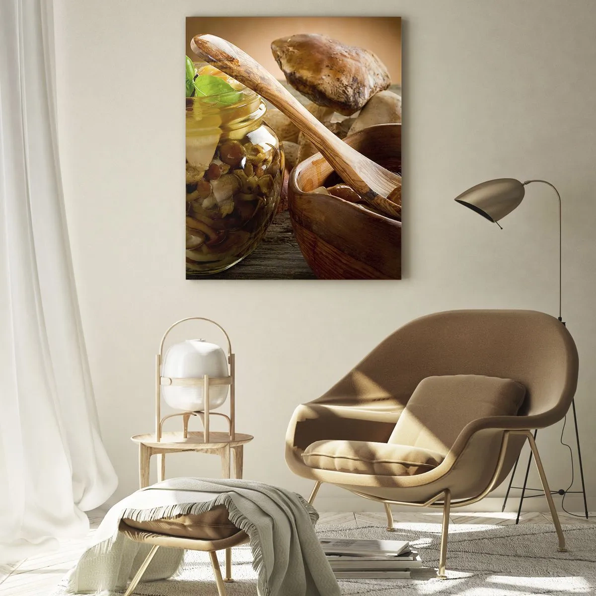 Quadro em vidro - Seja fresco, salgado ou de outono... - 70x100 cm