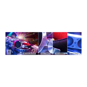 Amostra de papel de parede autocolante Deluxe Sticker - Vai ser uma loucura - Música, Estúdio de música, Fones de ouvido - 100x30 cm