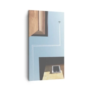 Quadro em tela - Acima do labirinto da cidade - 45x80 cm