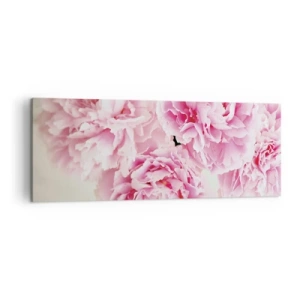 Quadro em tela - Em esplendor rosa - 140x50 cm