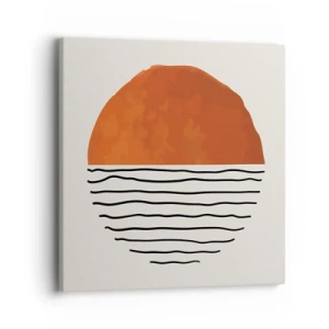 Quadro em tela - No clima japonês - 40x40 cm