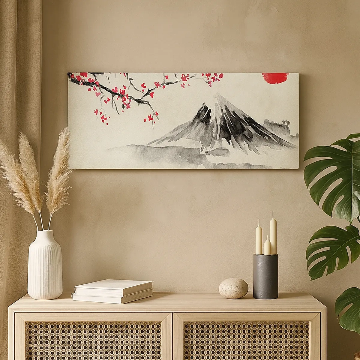 Quadro em tela - Ame o Japão - 30x30 cm