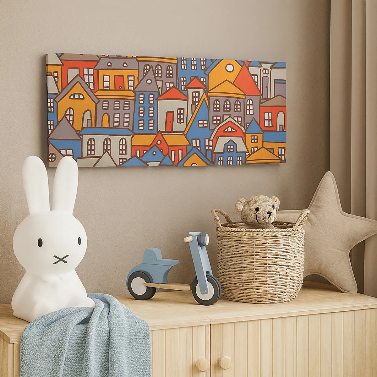 Quadro em tela - Atrás da casa - 30x30 cm