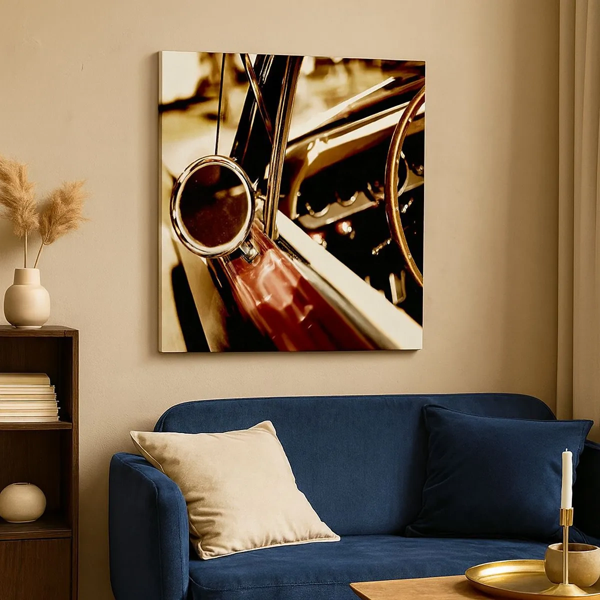 Quadro em tela - Um carro com alma - 30x30 cm