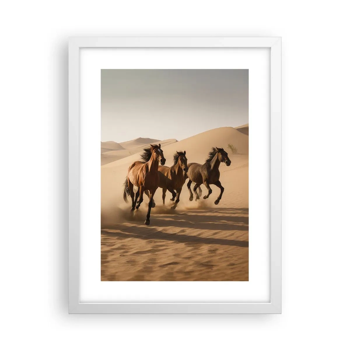 Pôster em moldura branca - Livre como o vento - 30x40 cm