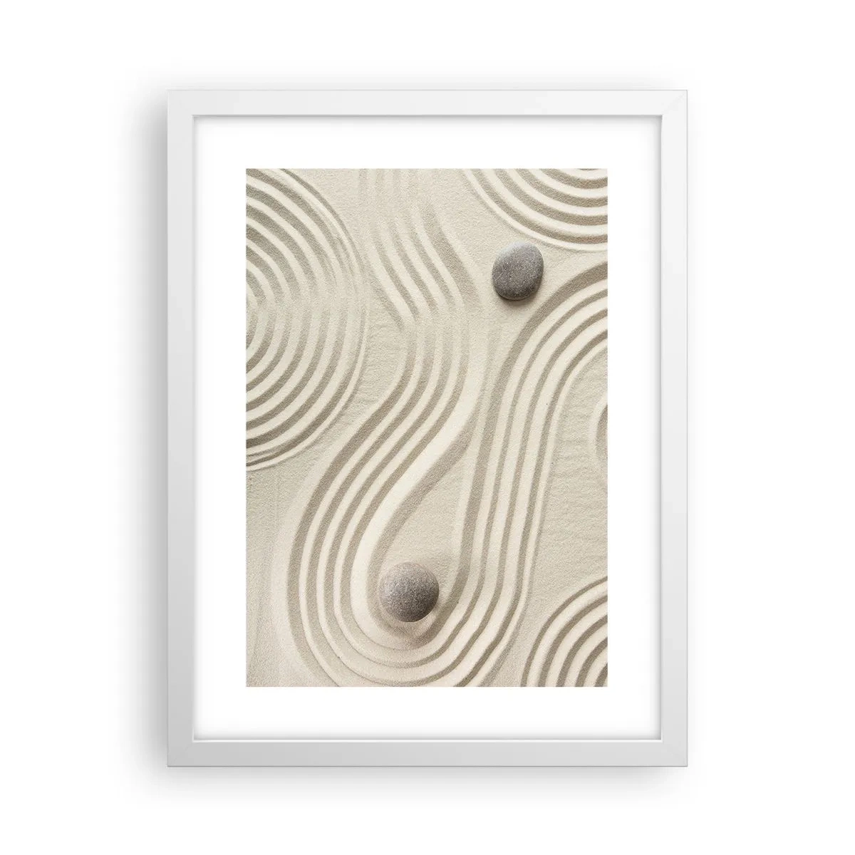 Pôster em moldura branca - Um toque de calor - 30x40 cm