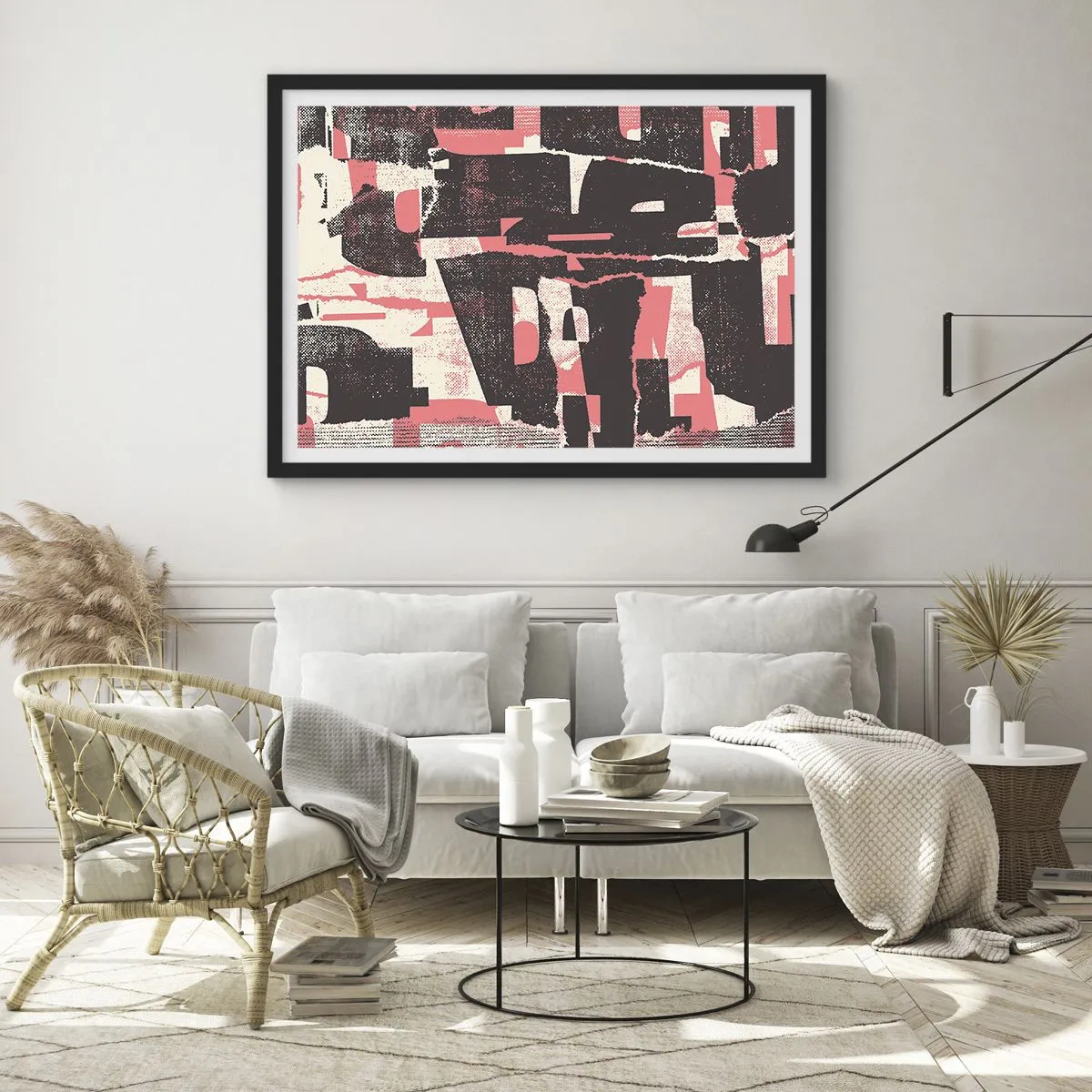 Pôster com moldura preta - Todo esse barulho - 70x50 cm