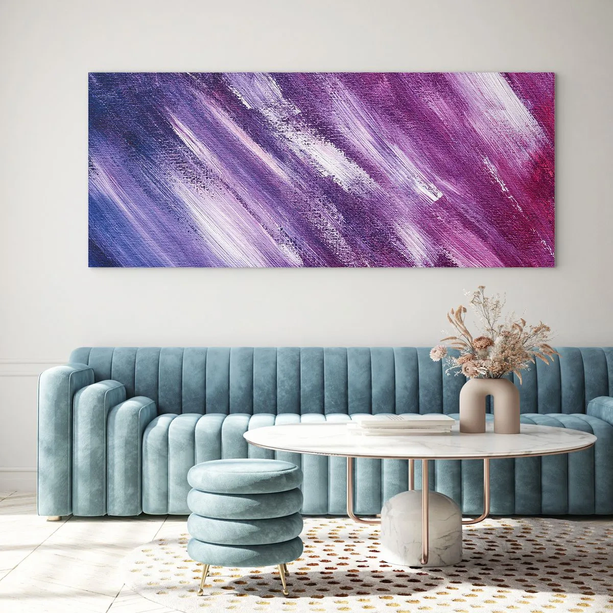 Quadro em vidro - Quando o vento sopra - 90x30 cm