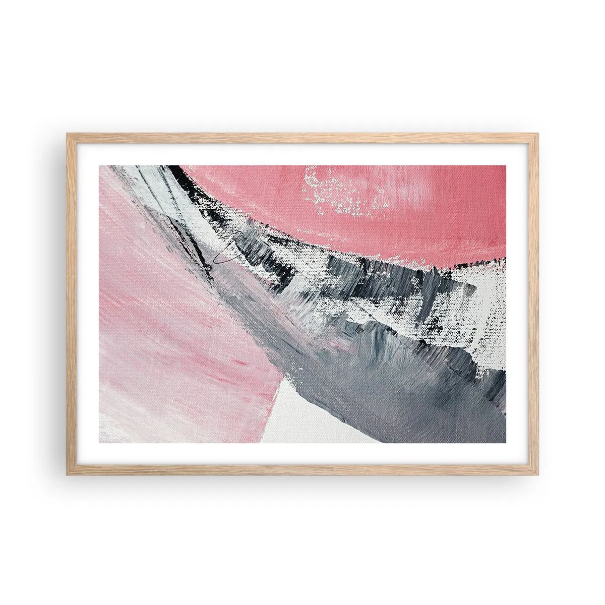 Pôster com moldura de carvalho claro - Composição à medida - 70x50 cm