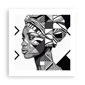 Pôster - Retrato étnico - 40x40 cm