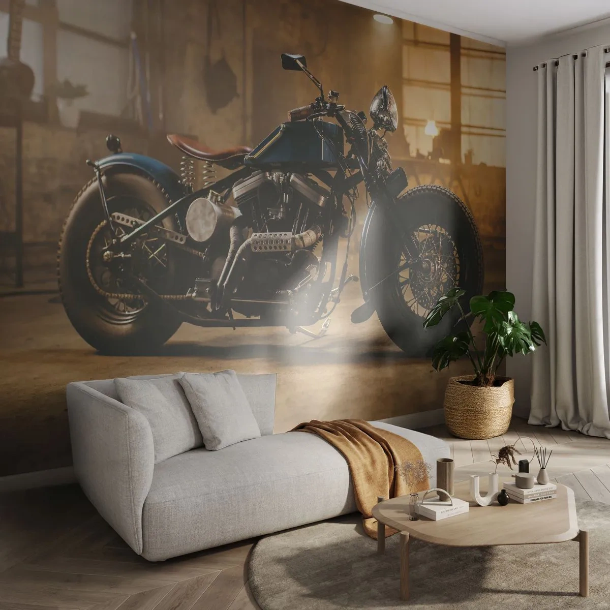 Papel de Parede Standard Eco - Tudo posso - Moto, Vintage, Automotivo - 350x256 cm