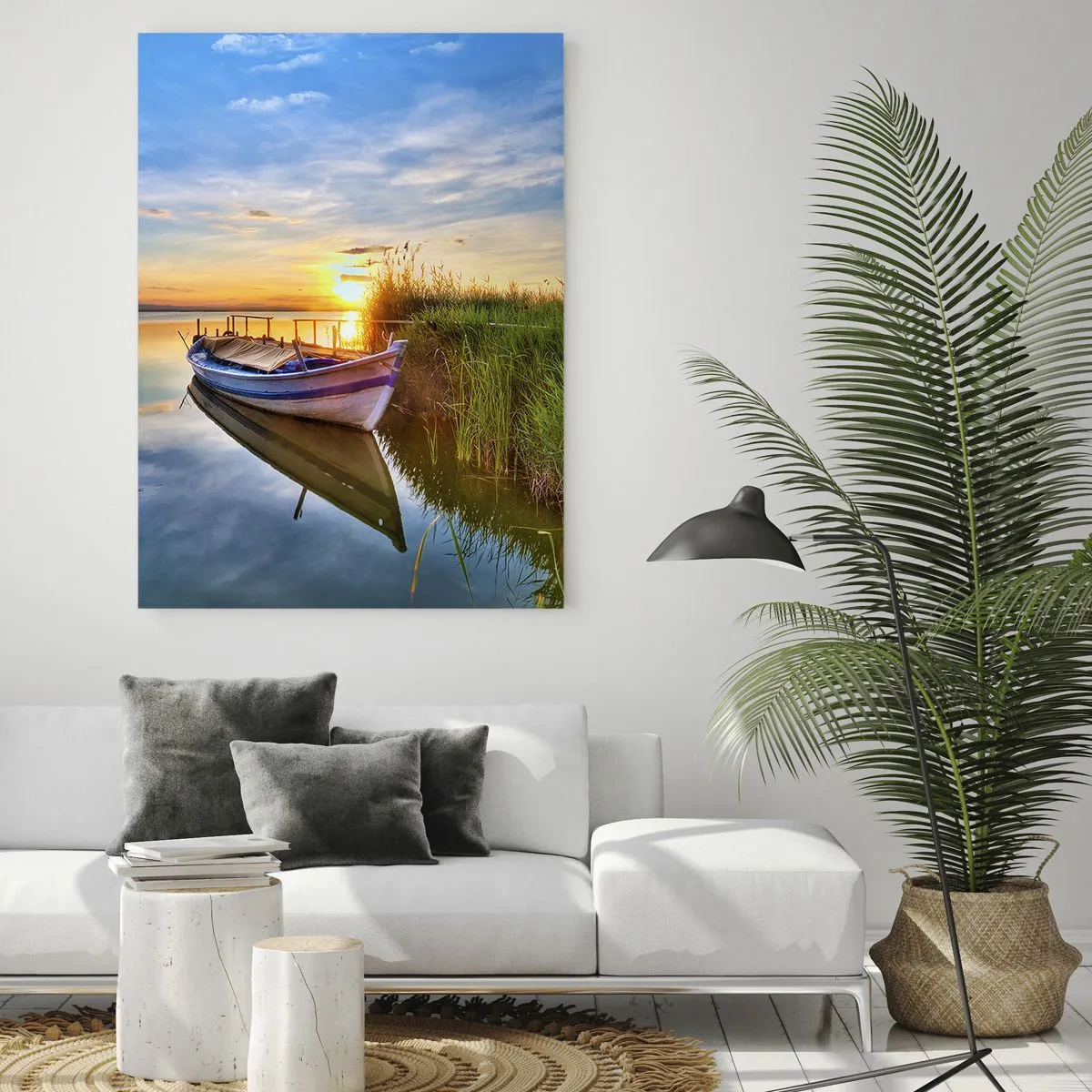 Quadro em vidro - Enseada de sonhos realizados - 80x120 cm