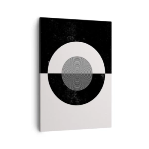 Quadro em tela - Harmonia a preto e branco - 50x70 cm