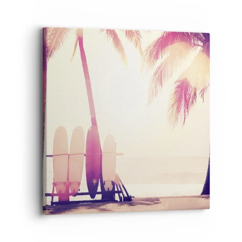 Quadro em tela - Vai ser um grande dia - 30x30 cm