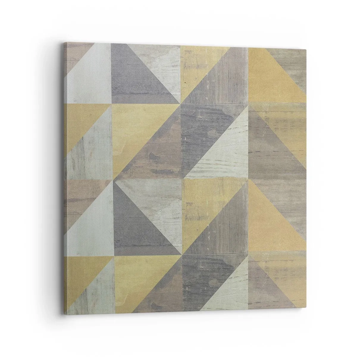 Quadro em tela - Em ângulo com um triângulo - 70x70 cm