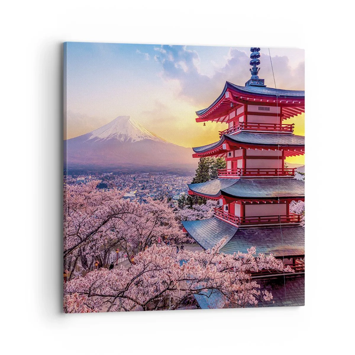 Quadro em tela - A essência do espírito japonês - 70x70 cm