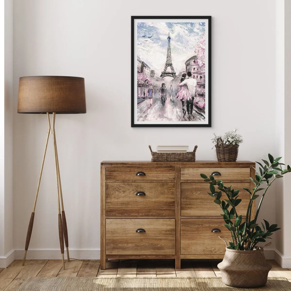 Pôster com moldura preta - Como for se apaixonar, somente em... - 61x91 cm